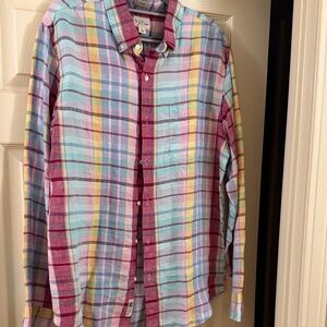 J Crew Colorful Plaid Men's Shirt